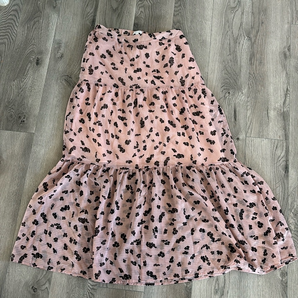 Leith Floral Pink Skirt